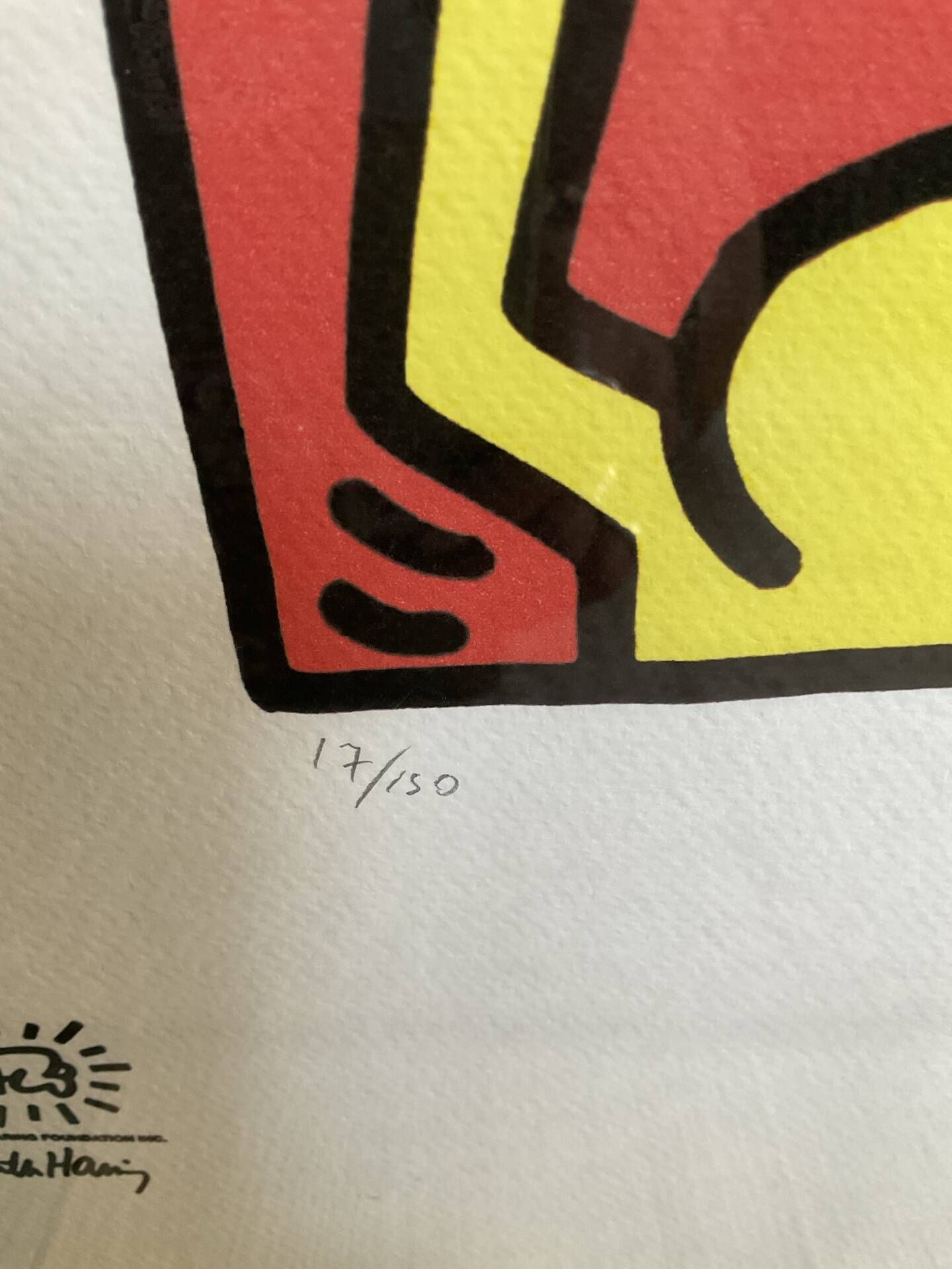 Keith haring sérigraphie « statue of liberty » numérotée et certificat