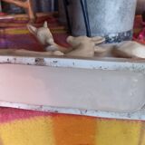 Art Deco deer porcelain statue