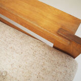 Solid oak Danish lounge chair