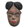 Ancient Okuyi mask, Punu mask from Gabon, carved wood, collection, ethnic art.