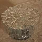 Vintage molded glass ceiling lamp