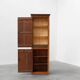 Tall rustic French monastery wardrobe in oak from the late 19th century