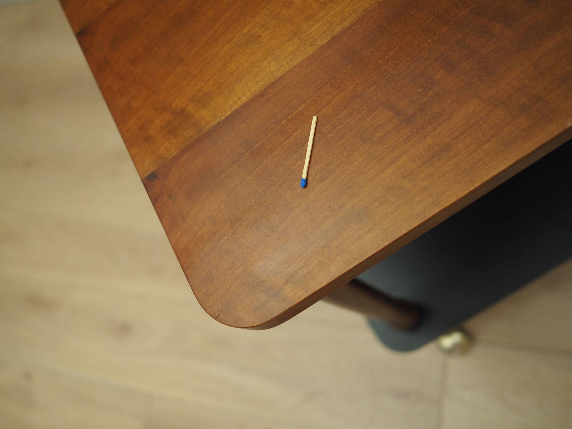 Walnut table, Italian design, 1960s, manufacture: Italy