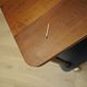 Walnut table, Italian design, 1960s, manufacture: Italy