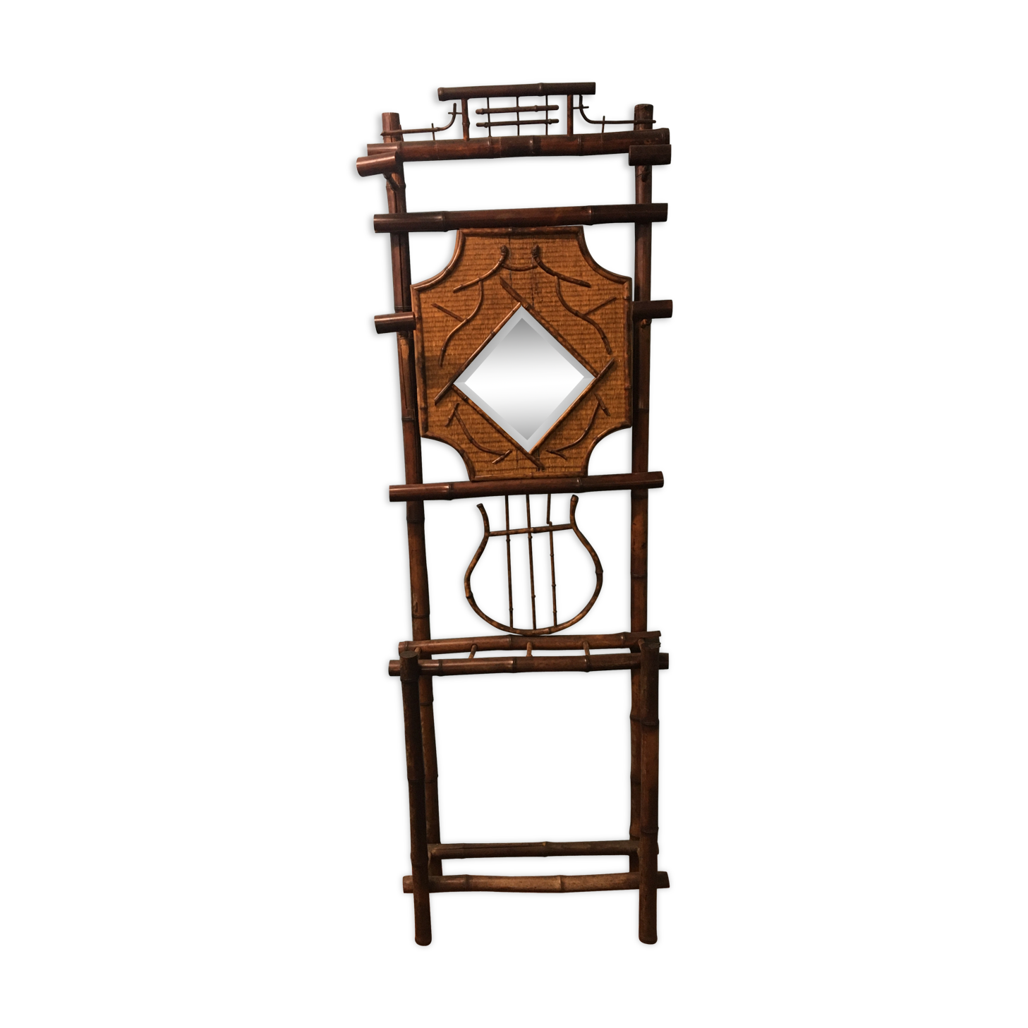 Porte manteau vintage en bambou