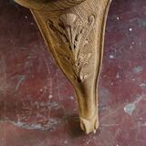 Regency style dining table in veneer and solid oak 20th century