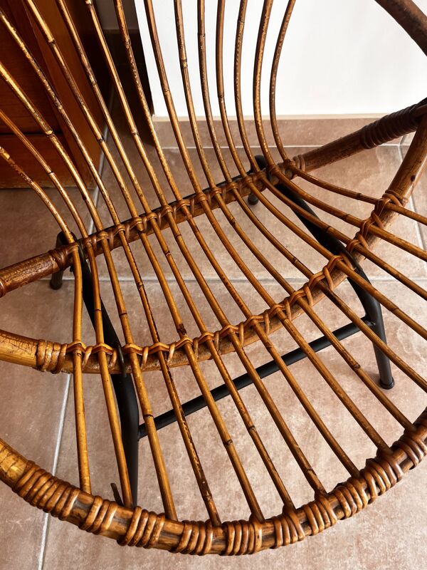 Fauteuils coquille années 60