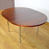 Rosewood and Chrome Dining Table 1960