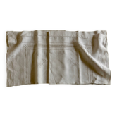 Paire de taies d'oreiller de trousseau 19e en fil de lin Louis Philippe