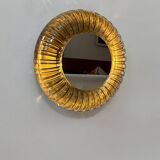 Vintage wall light, Murano glass and polished stainless steel, Italy, 1960.