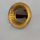 Applique vintage miroir lumineux, Murano et inox poli, Italie, 1960