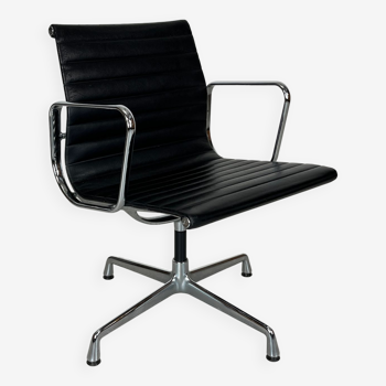 Eames EA108 leather office armchair for Vitra