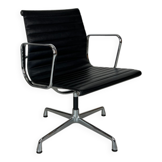 Eames EA108 leather office armchair for Vitra