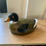 Terrine in the shape of duck, ramekin, butter dish