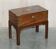 Antique hardwood military campaign desk with writing slope.