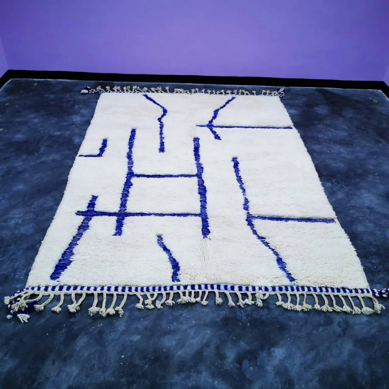 Traditional handmade wool rug 2.5 x 1.5 m