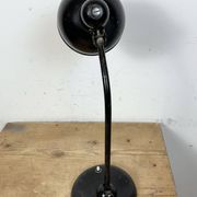 Lampe de table industrielle Bauhaus noire, années 1930