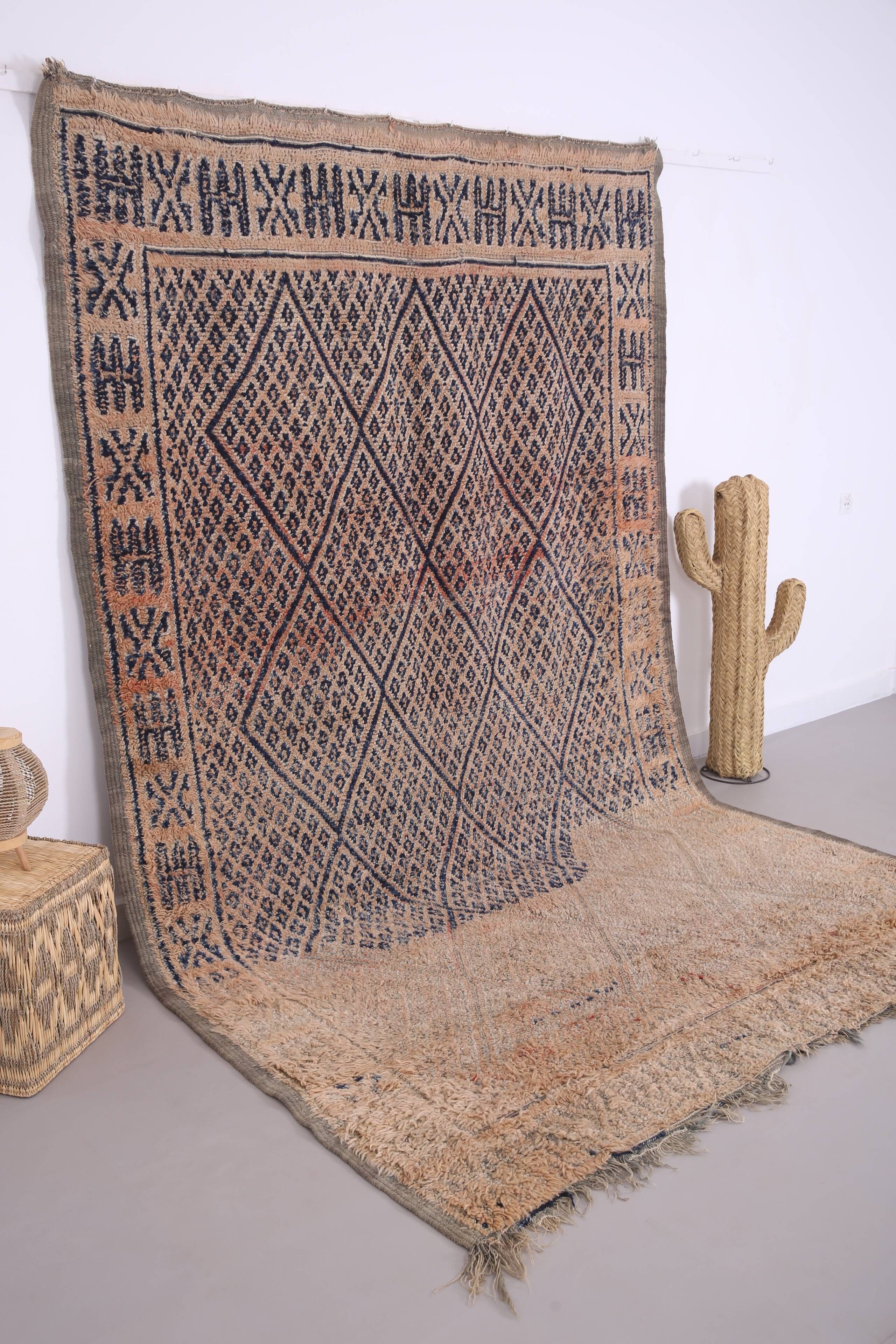 Vintage Beni Mguild Rug 197 x 316 cm - Vintage Moroccan Rug, Old Berber Rug