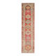 1970s Vintage Turkish Hand-Knotted Wool Cotton Red Runner Rug 82x334