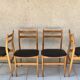 Set of 4 chairs vintage Scandinavian