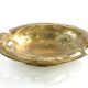 Art Nouveau platter, gilded brass, Zolberg Brothers, Poland, 19th century
