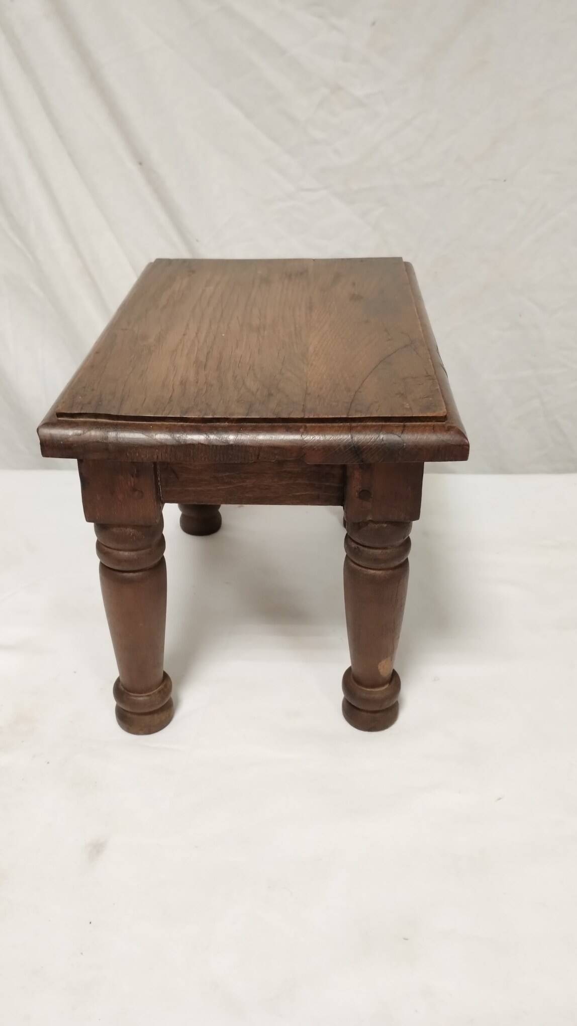 Small solid oak footrest