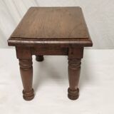 Small solid oak footrest