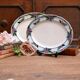 Two Art Deco trays by Losol Ware, large and medium size.