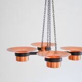 Metal and copper candleholder pendant by Carl Thore, 1975