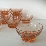 Pink glass cups