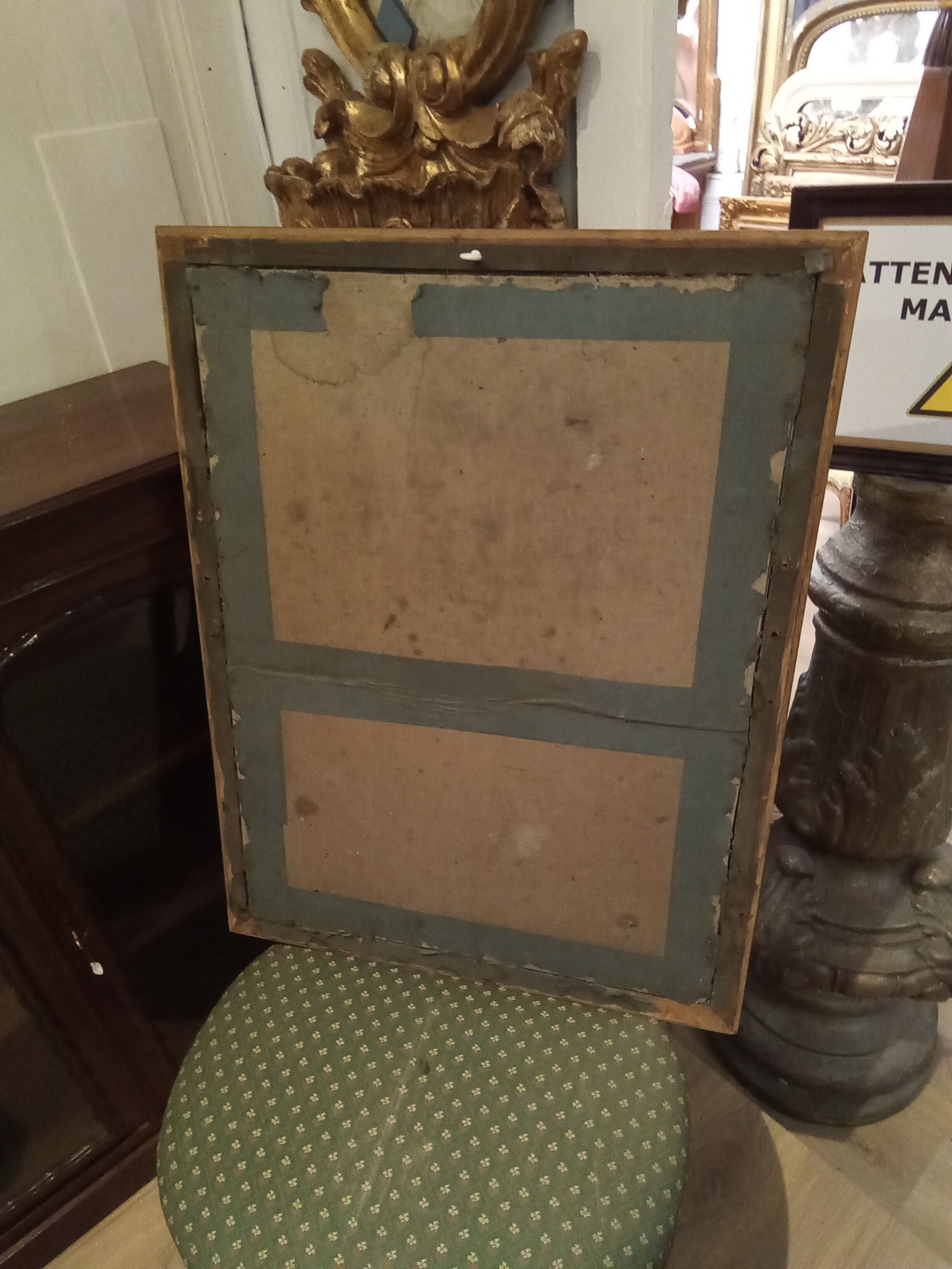 Golden mirror 75x57cm