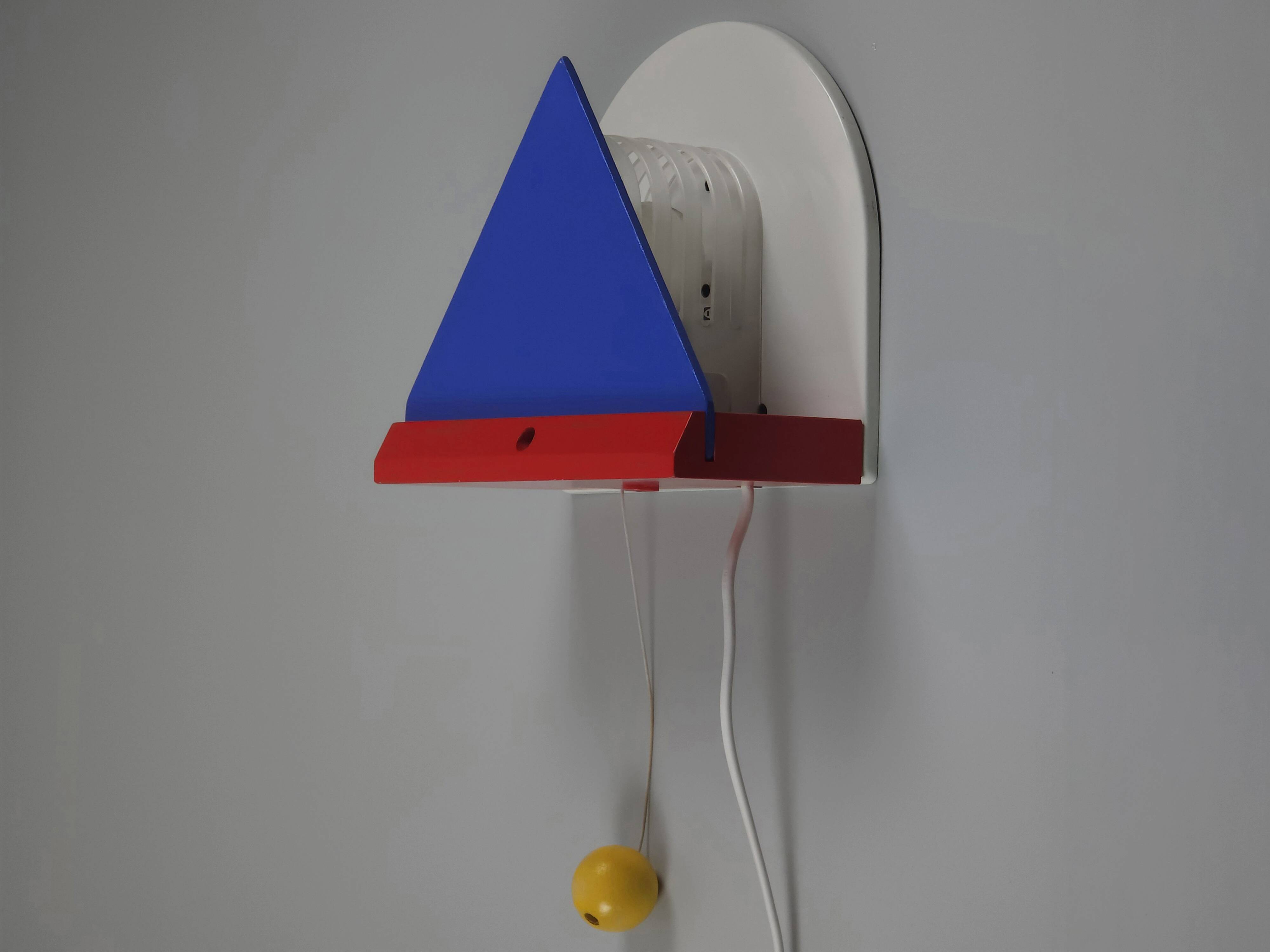 Vintage '87 IKEA V716 Stoja Wall Lamp, Memphis Design Wall Light.