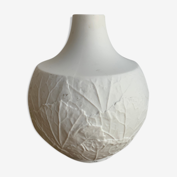 Vase en porcelaine biscuit du milieu du siècle, années 1970