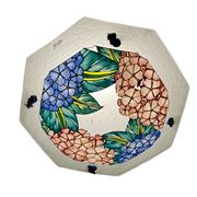 Art déco, suspension verre émaillé signée Loÿs Lucha vers 1930