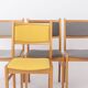 Set of 4 Vintage German Dining Chairs, Beechwood & Multicolor Upholstery