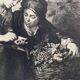 B.Esteban Murillo, "Les Marchands De Fruits", engraving by Albert Artigue, XIX