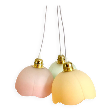 Set of 3 multicoloured hanging decorations