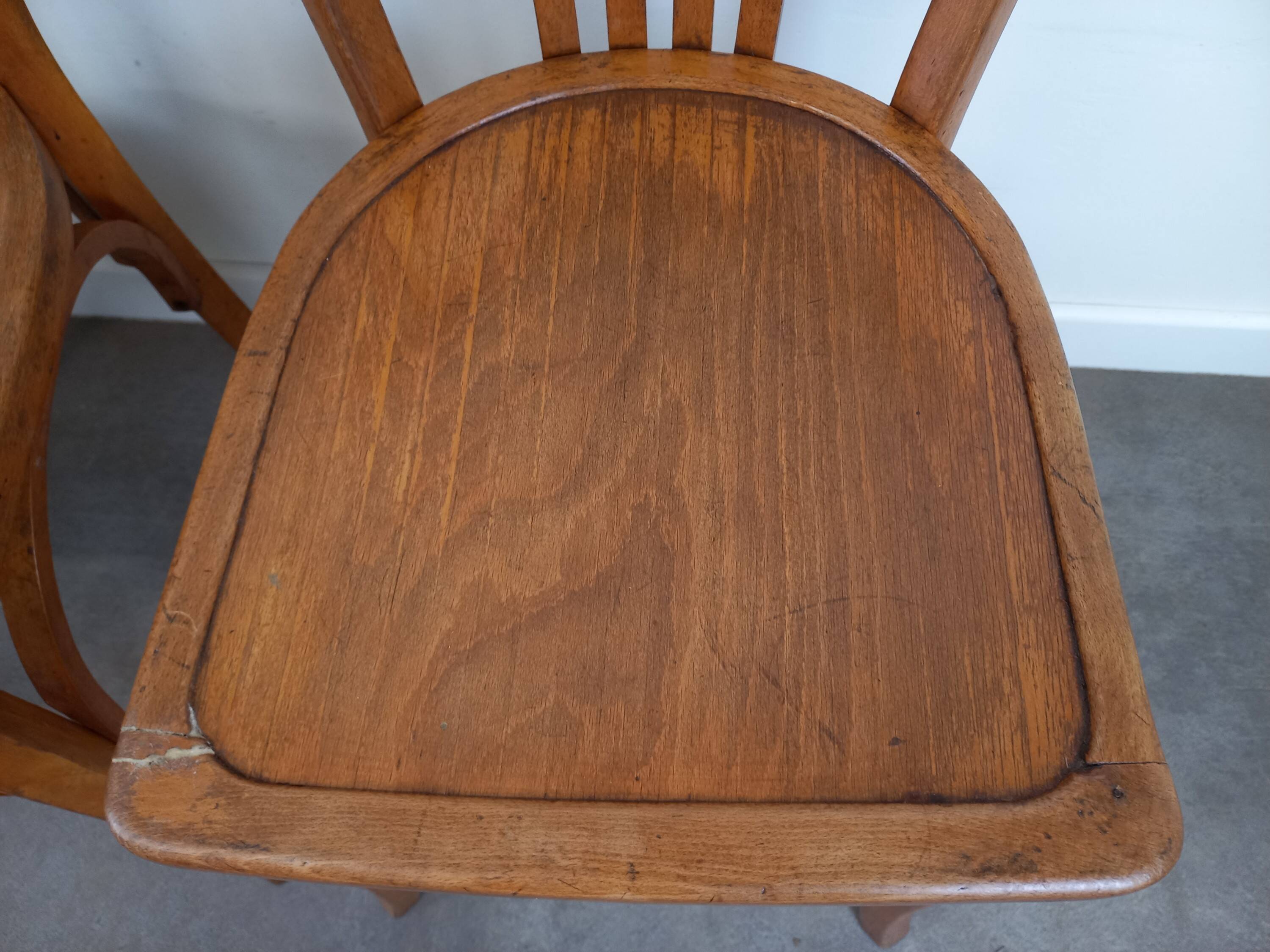 Chaises bistrot Luterma, set de 4