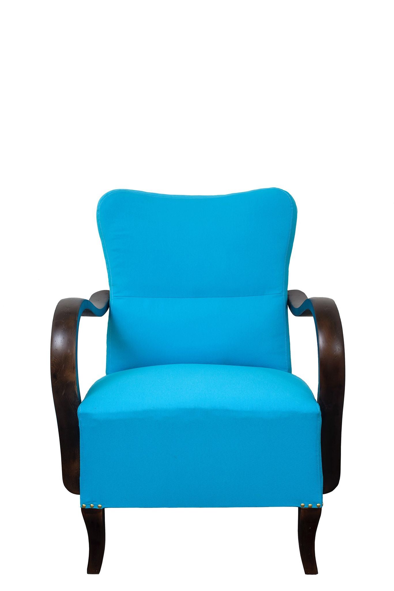 Art deco blue armchairs, 1920