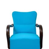 Fauteuils bleu art déco, années 1920