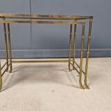 Brass faux bamboo nesting tables, 1960s
