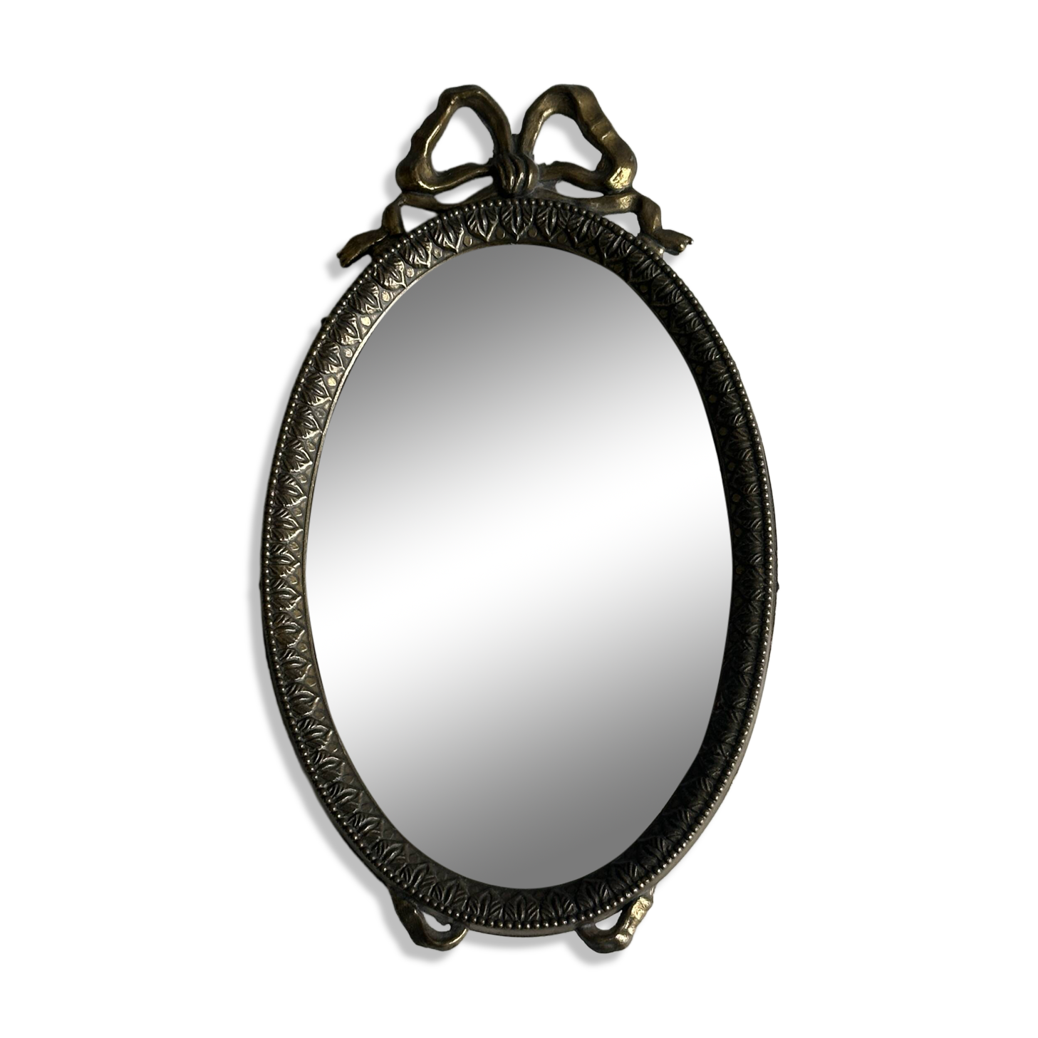 Petit miroir oval ancien