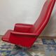 Bodafors-Verken swivel chair in red faux leather, Sweden, 1970s