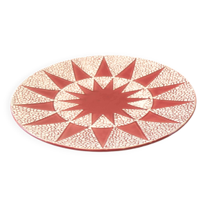 Plat art-déco craquelé