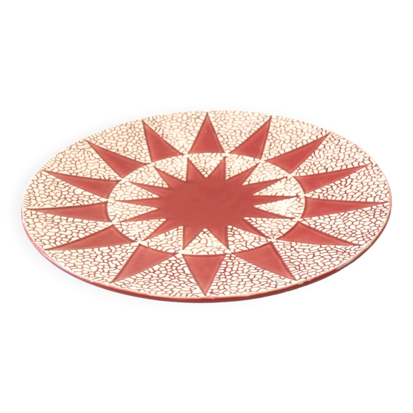 Plat art-déco craquelé