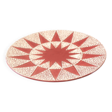 Cracked art-deco dish