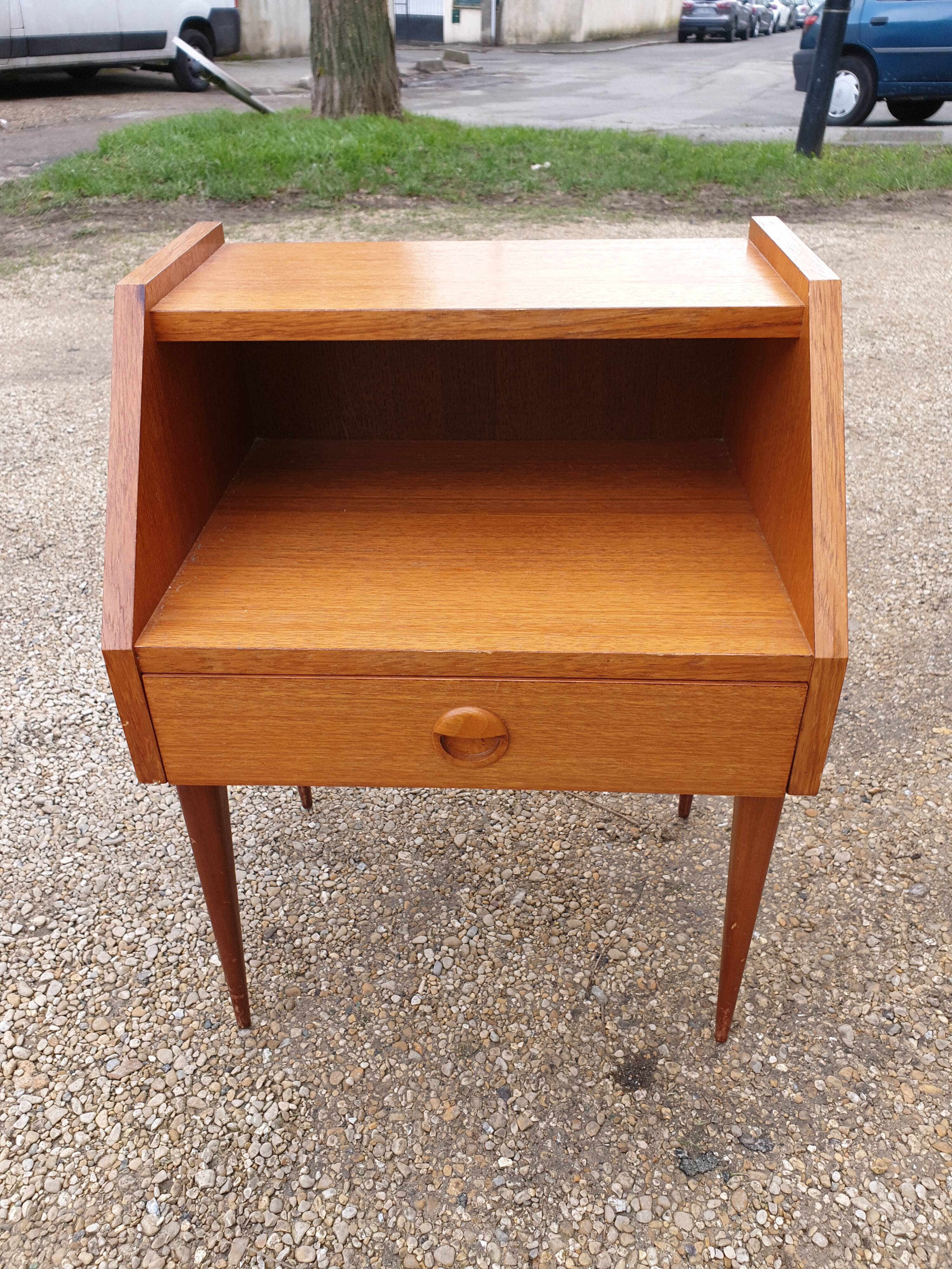 Scandinavian vintage bedside table