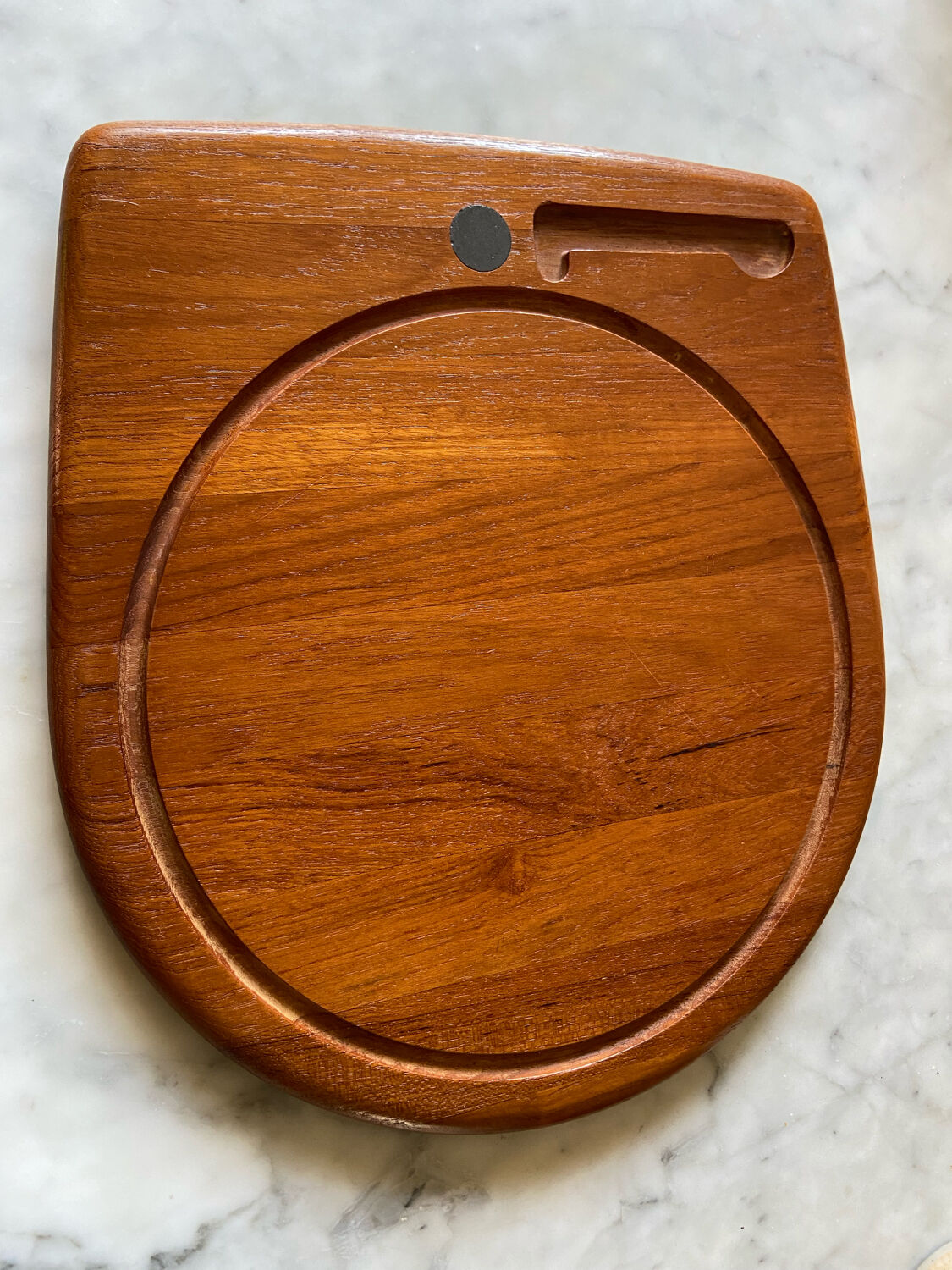 Digsmed Denmark solid teak cheese platter