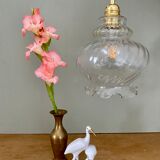 Vintage glass globe pendant lamp