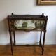 Old planter with painted earthenware